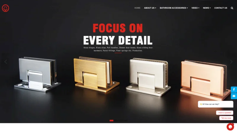 JIANGMEN HENGYI ALUMINUM HARDWARE FACTORY website screenshot