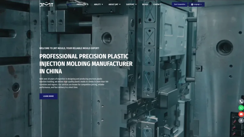 TAIZHOU HUANGYAN JMT MOULD CO., LTD website screenshot