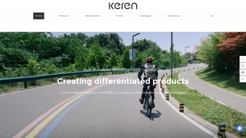 KEREN ELECTRIC TECHNOLOGIES (ZHEJIANG) CO., LTD. website screenshot