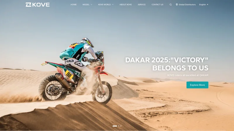 KOVE website screenshot