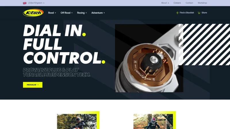 K-TECH SUSPENSION LTD website screenshot