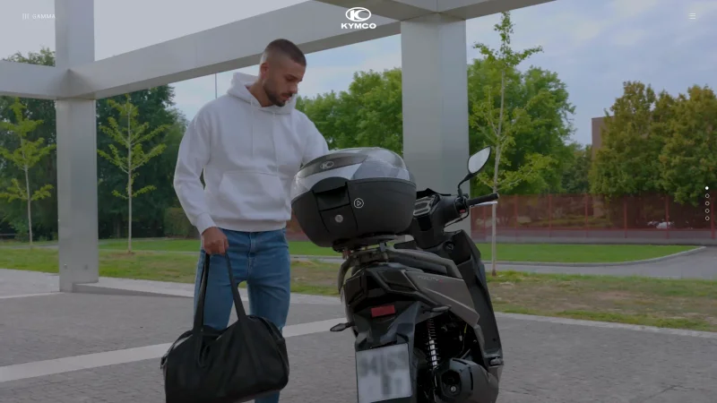 KYMCO website screenshot