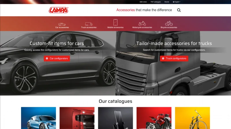 LAMPA S.P.A. website screenshot