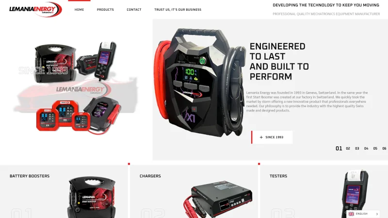 LEMANIA ENERGY S.A. website screenshot