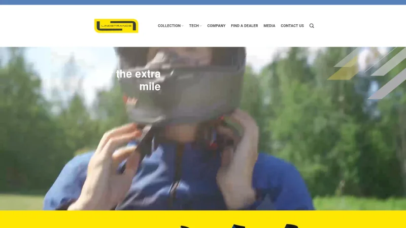 LINDSTRANDS website screenshot