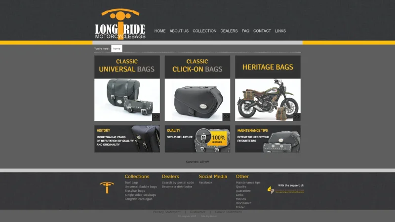 LONGRIDE – LSP NV website screenshot