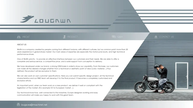 WOLFIN ENTERPRISE COMPANY LIMITED website screenshot