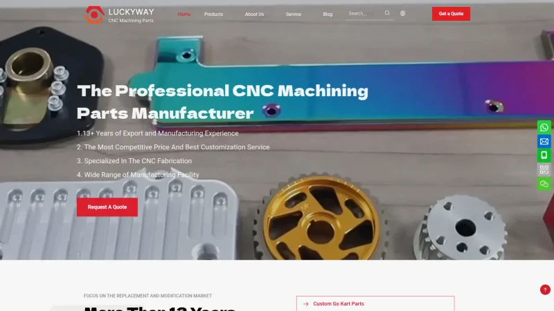 CHANGHZOU LUCKYWAY METAL TECHNOLOGY CO., LTD. website screenshot