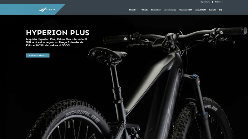 MBM CICLI S.R.L. website screenshot
