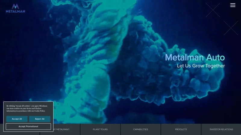 METALMAN AUTO LIMITED (INDIA) website screenshot