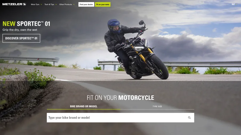 METZELER website screenshot