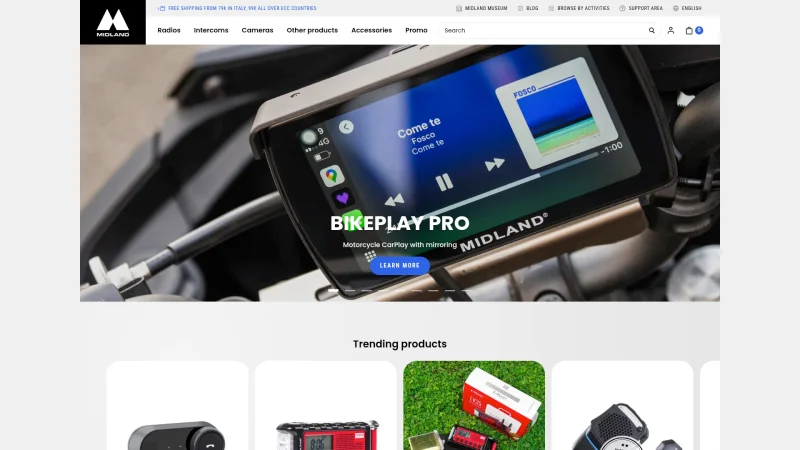 MIDLAND EUROPE SRL website screenshot