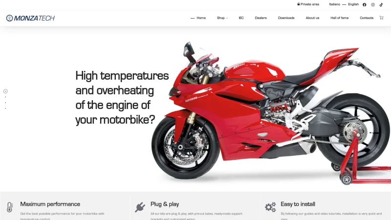 MONZA TECH S.R.L. website screenshot