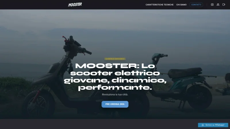 MOOSTER website screenshot