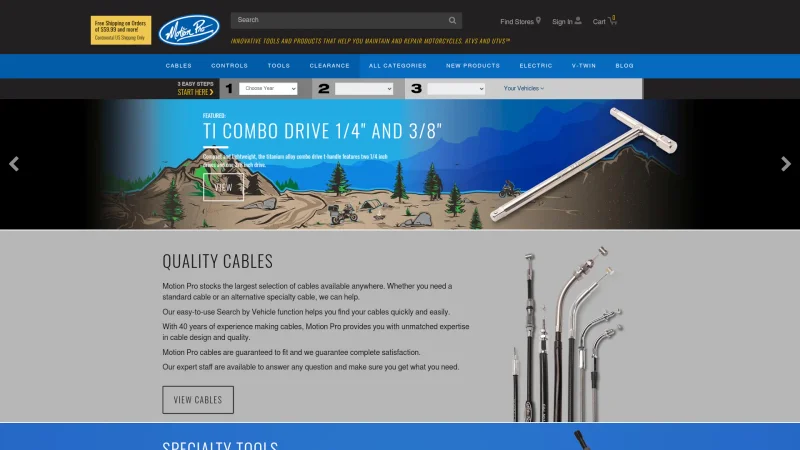 MOTION PRO website screenshot