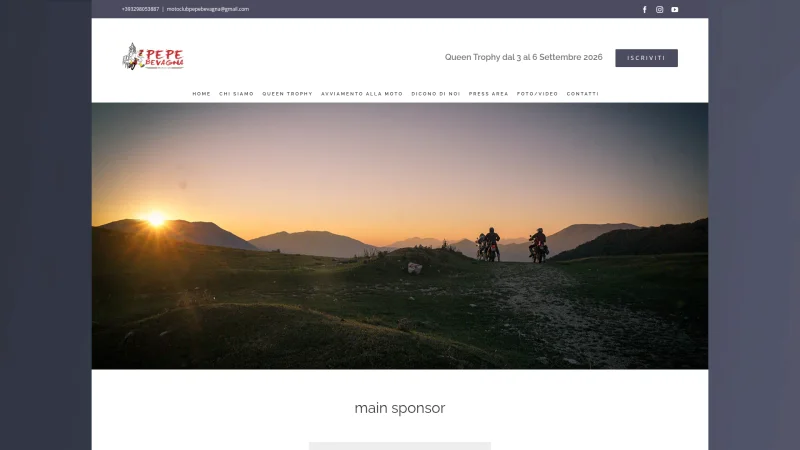 MOTOCLUB PEPE BEVAGNA A.S.D. website screenshot