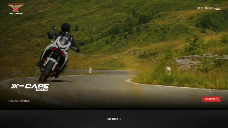 MOTO MORINI S.R.L. website screenshot
