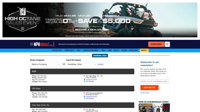PROCOM ENGINEERING website screenshot