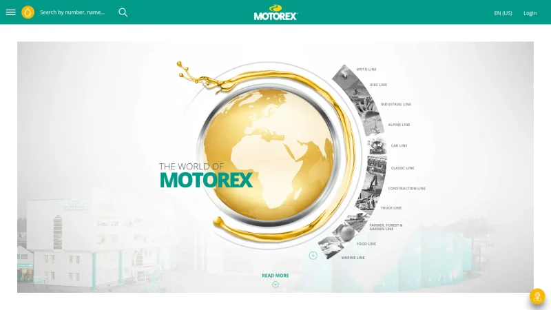 MOTOREX AG website screenshot