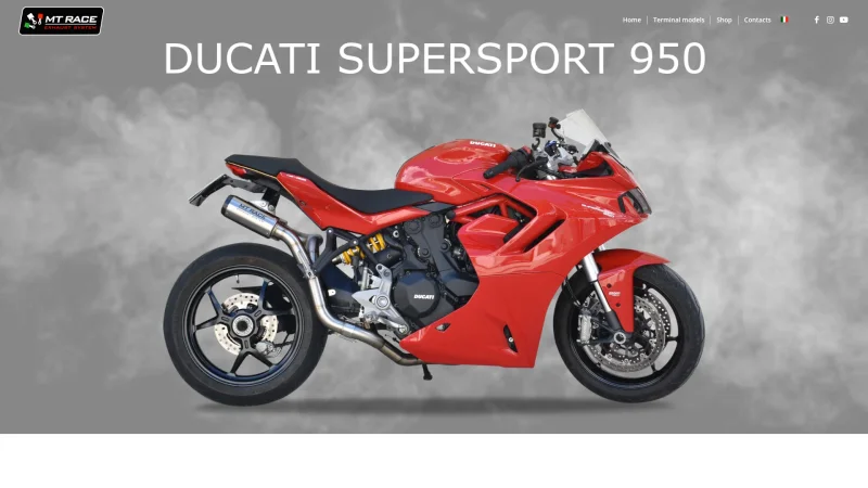 MT RACE website screenshot