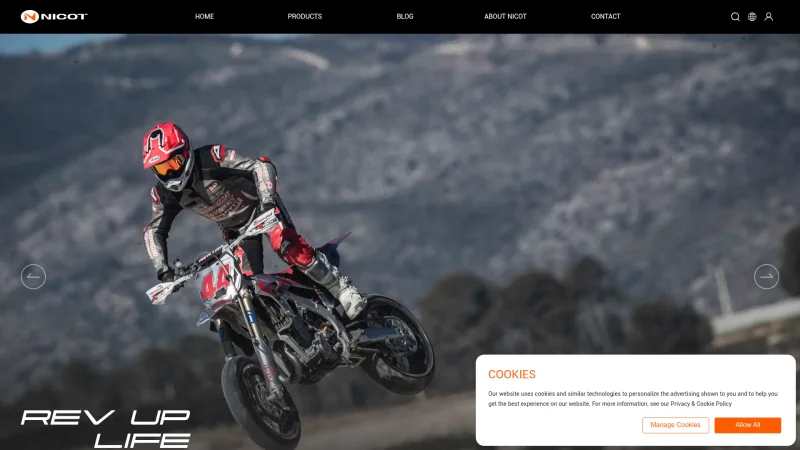 NICOT VERTEMATI website screenshot