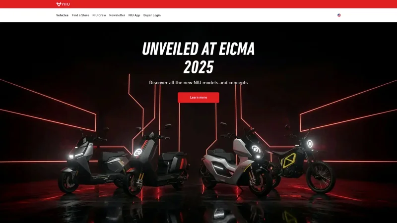 NIU INTERNATIONAL CO. LTD website screenshot