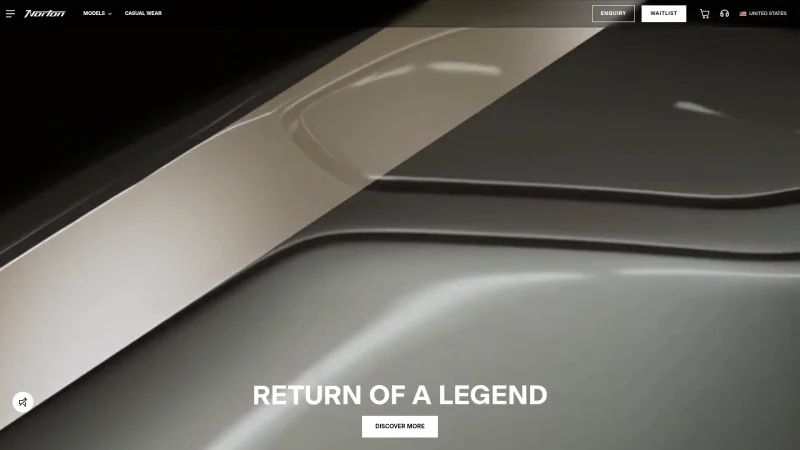 NORTON MOTORCYCLES website screenshot