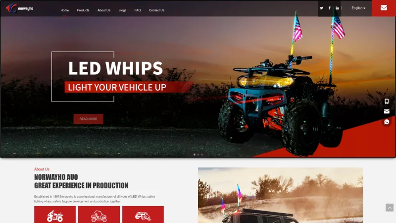 NINGBO NORWAYHO AUTO PARTS CO.,LTD website screenshot