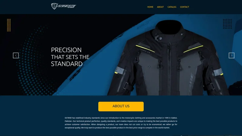 OCTANE MOTOSPORT website screenshot