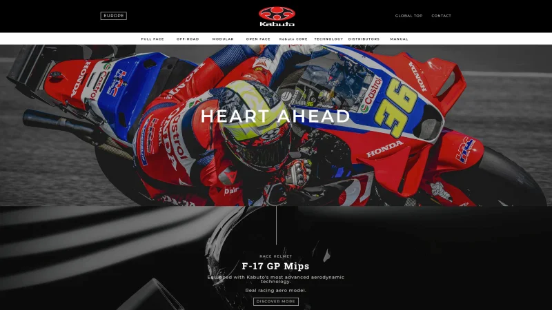 OGK KABUTO CO. LTD website screenshot