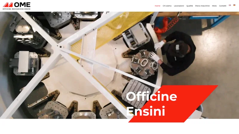O.M.E. OFFICINE MECCANICHE ENSINI S.R.L. website screenshot