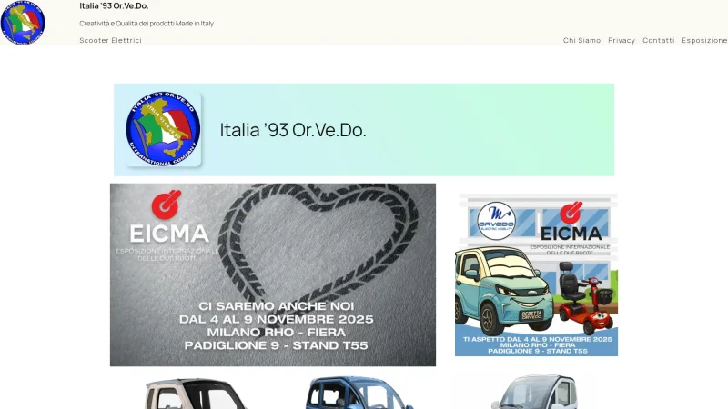 ITALIA ’93 OR.VE.DO. DI VINCI MICHAEL GIOVANNI website screenshot