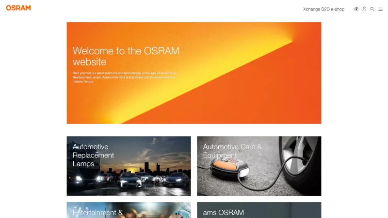OSRAM SPA – SIFAM ITALIA S.R.L. website screenshot