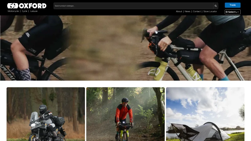 OXFORD MOTO website screenshot