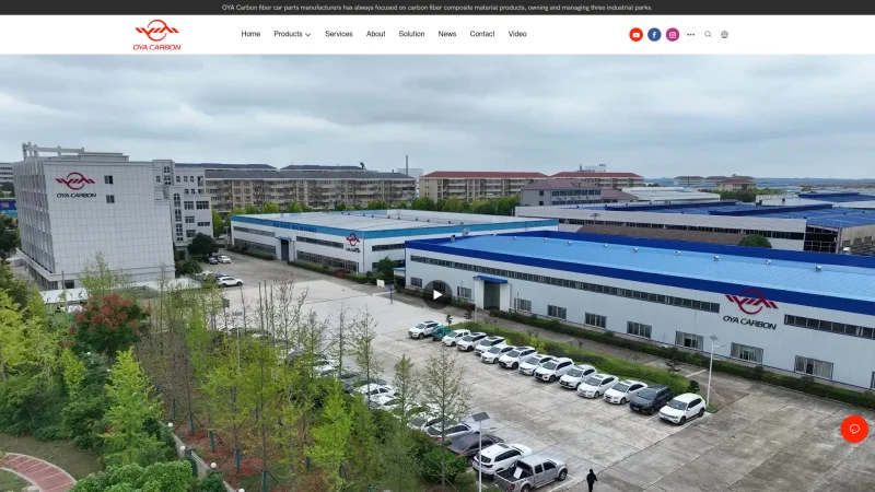 OYA CARBON CO., LTD. website screenshot
