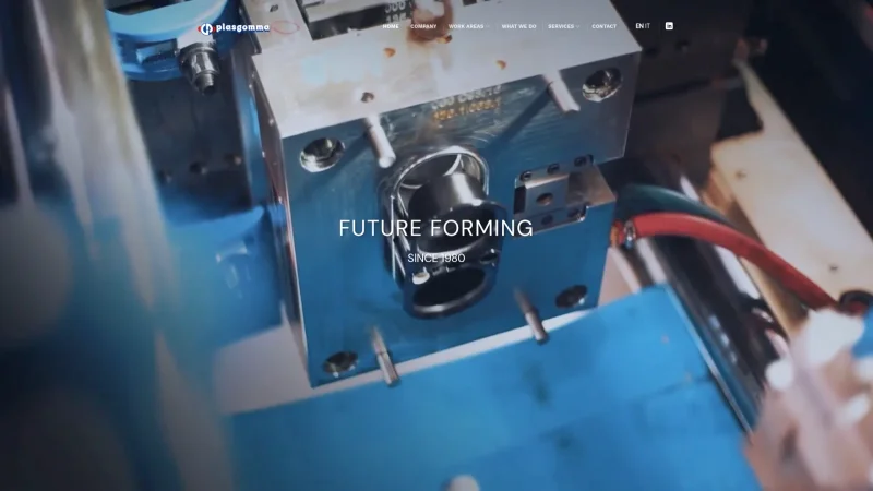 PLASGOMMA SRL website screenshot
