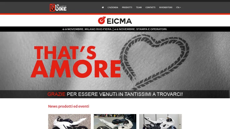 PLASTIC BIKE S.R.L. website screenshot