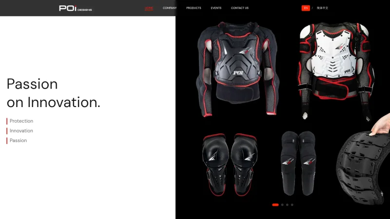 QINGDAO POI SPORT CO.,LTD. website screenshot