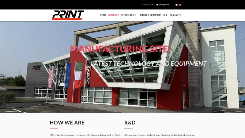 PRINT S.R.L. – ONEDESIGN BY PRINT S.R.L. website screenshot