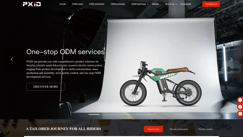 HUAIAN PX INTELLIGENT MANUFACTURING CO., LTD website screenshot