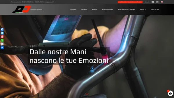 ARCAS INDUSTRIE S.R.L. website screenshot