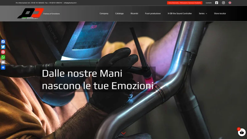 ARCAS INDUSTRIE S.R.L. website screenshot