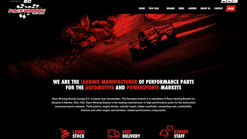 REKLUSE INC./PROX/WISECO/JE PISTONS website screenshot