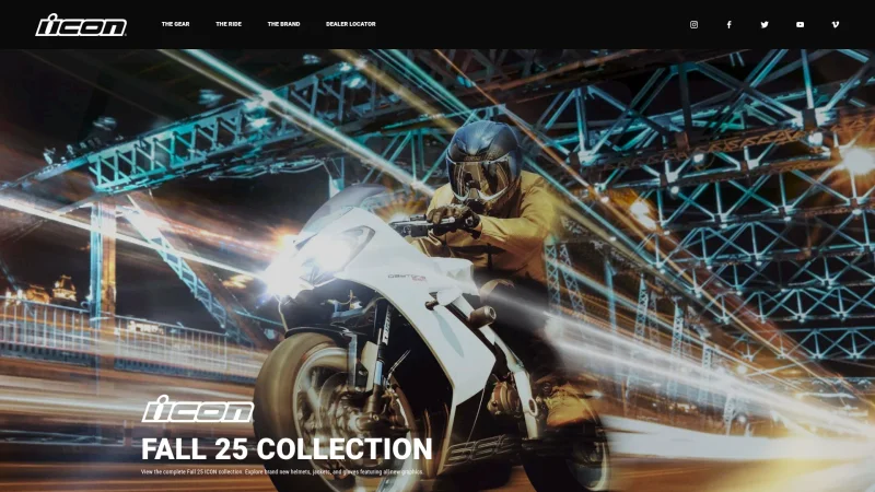 ICON MOTOSPORTS website screenshot