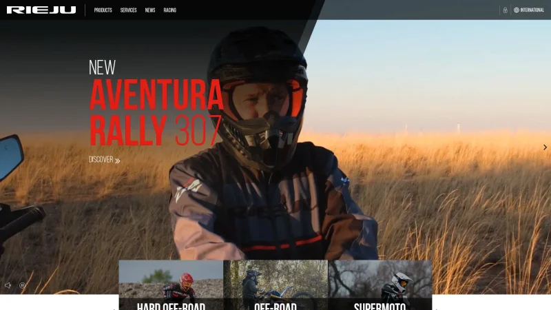 RIEJU S.A. website screenshot