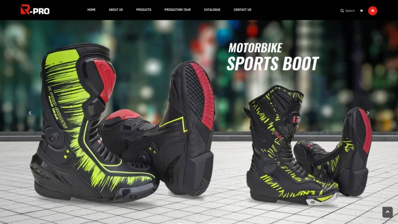 R PRO BOOTS website screenshot