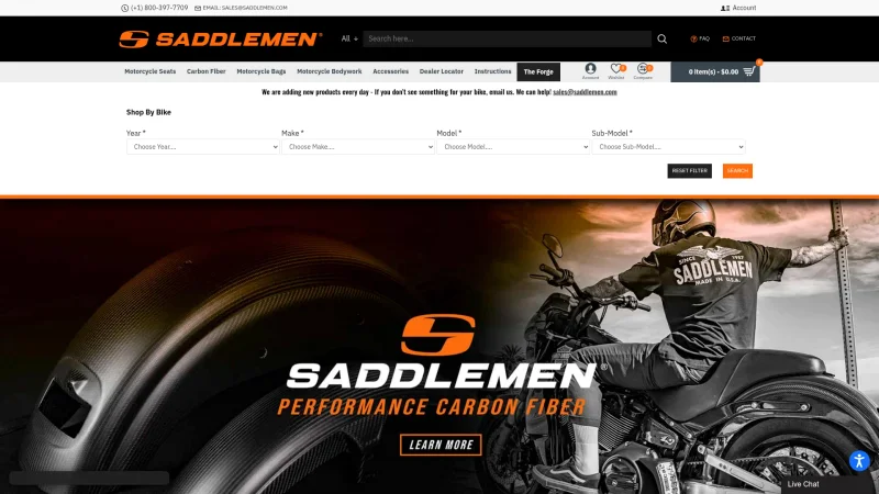 SADDLEMEN website screenshot