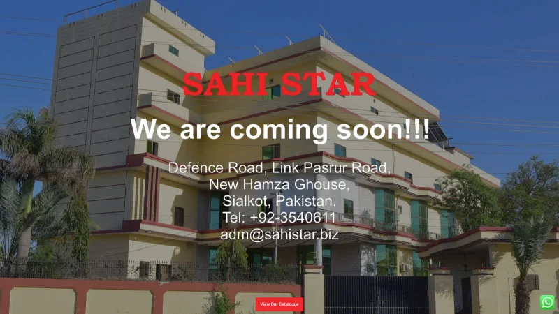 SAHI STAR website screenshot