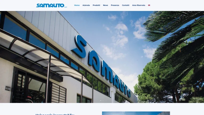SAMAUTO S.P.A. website screenshot