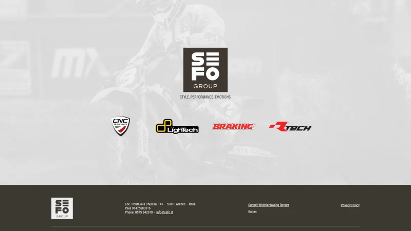 SEFO GROUP website screenshot